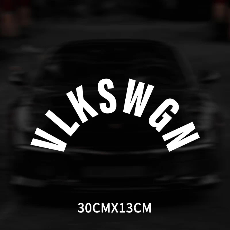 VLKSWGN Car Rear Wiper Window Auto Stickers for Volkswagen Polo Golf Passat Tiguan Beetle Caddy Skoda Octavia Seat Leon Altea