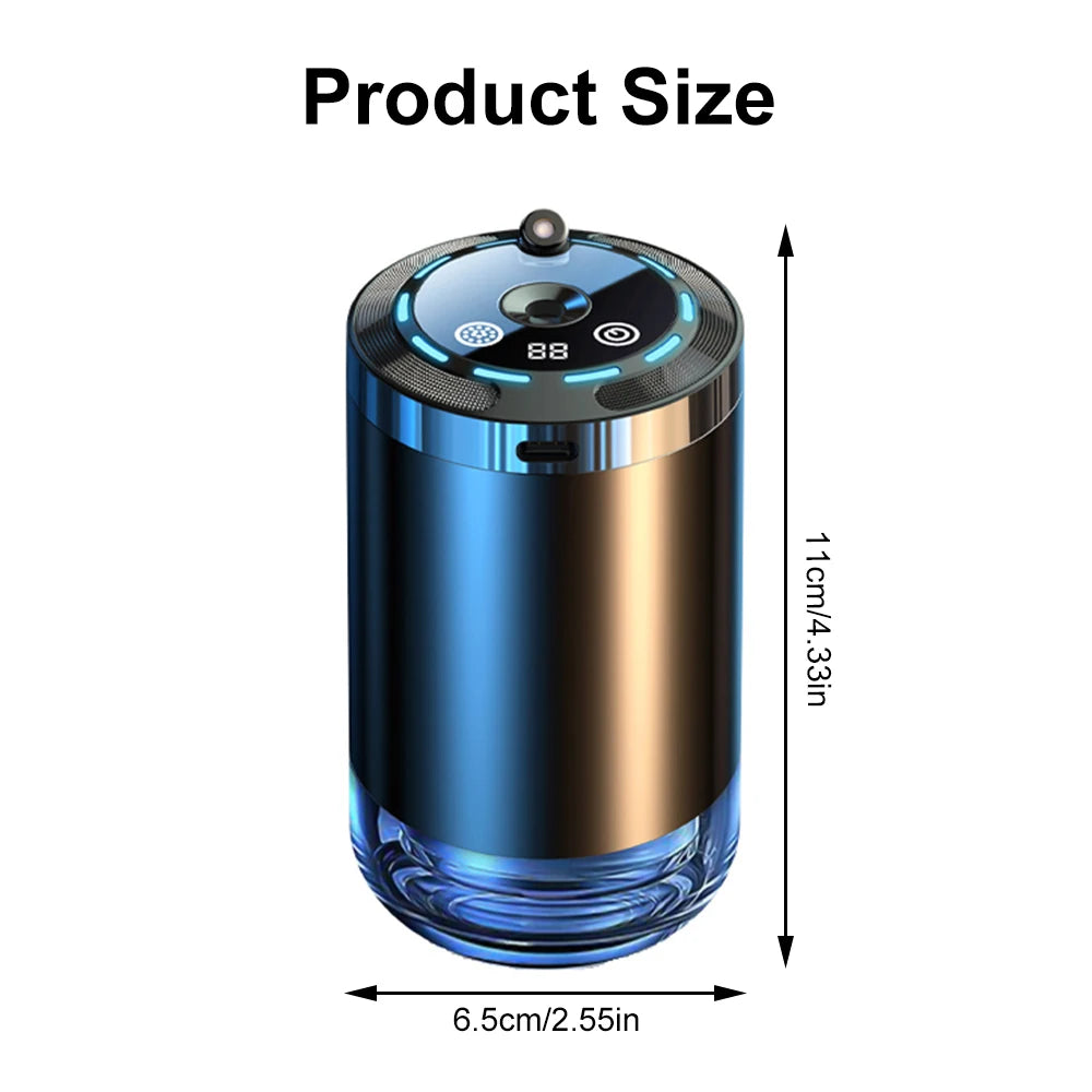 Smart Car Air Freshener Rechargeable Aroma Diffuser Air Freshener Essential Oil Fragrance Gift 3 Levels Adjustable