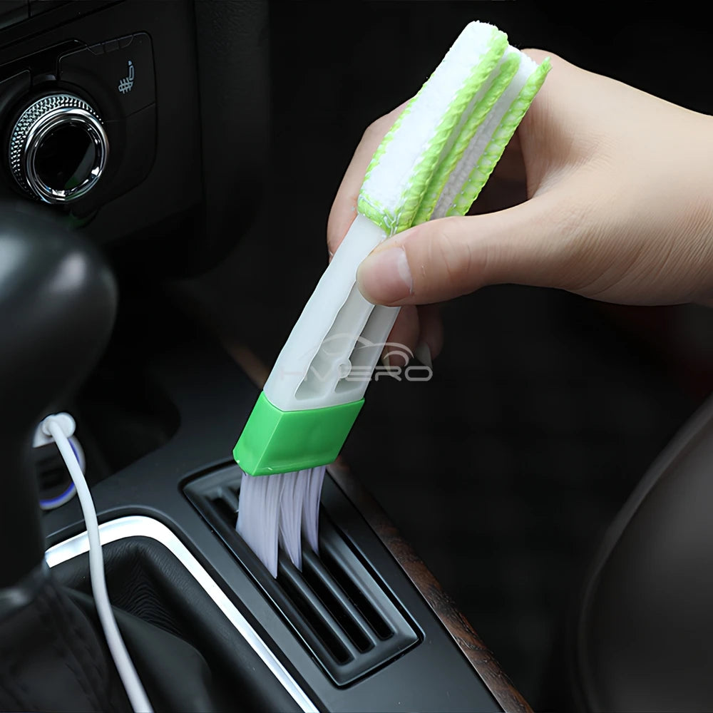1Pcs Car Air Conditioner Vent Slit Cleaning Brushs grooves Dusting Blinds Keyboard Cleaning Dust Removal Tools Dual head brush