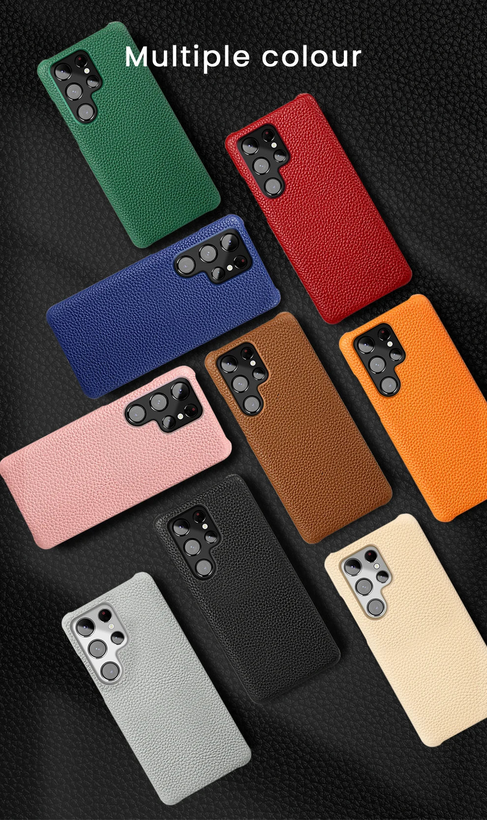 Clearance Sale Genuine Leather Phone Case For Samsung Galaxy S 24 S23 S24 Ultra S24 Plus S21Ultra S20Ultra S22Ultra Luxury Cover