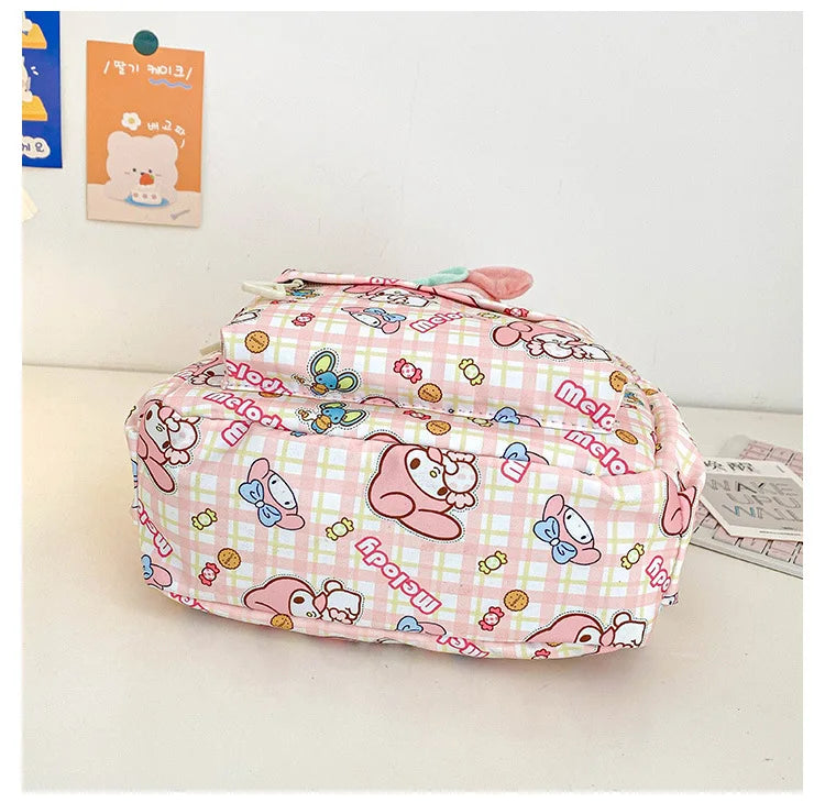 Sanrio Star Squad Backpack – Hello Kitty, Kuromi & Cinnamoroll Cutie Carry for Kids & College!
