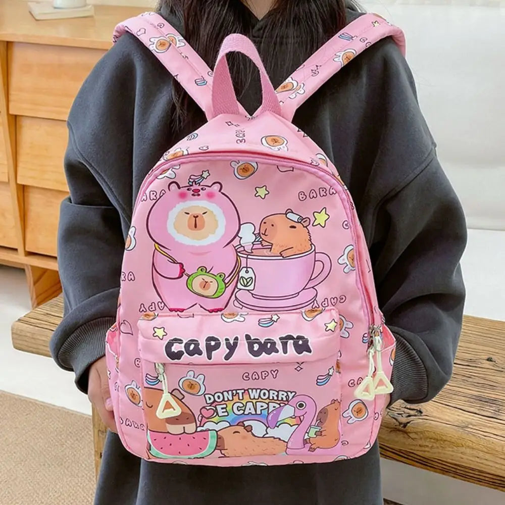 Capybara Breeze Backpack – Ultra-Light Cuteness for School & Play!