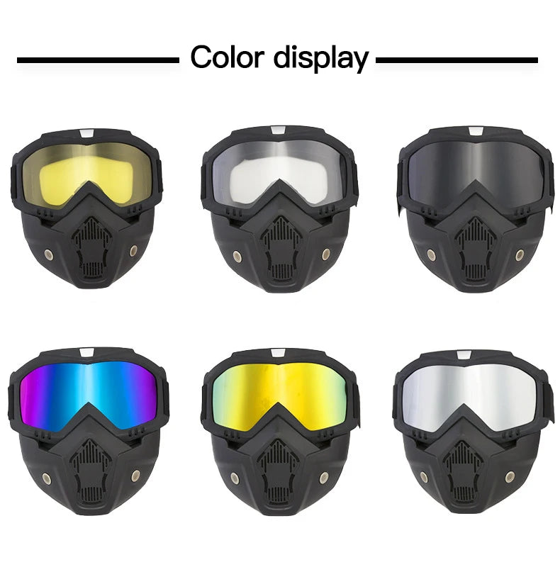 Motorcycle Windproof Mask Goggle HD Outdoor Sport Glasses Eyewear Riding Motocross Summer UV Protection Sunglasses