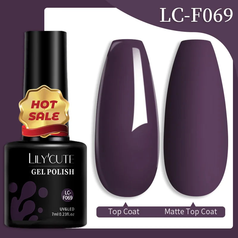 LILYCUTE Color Explosion – 184 Shades of Long-Lasting Gel Polish with Red Glitter Magic