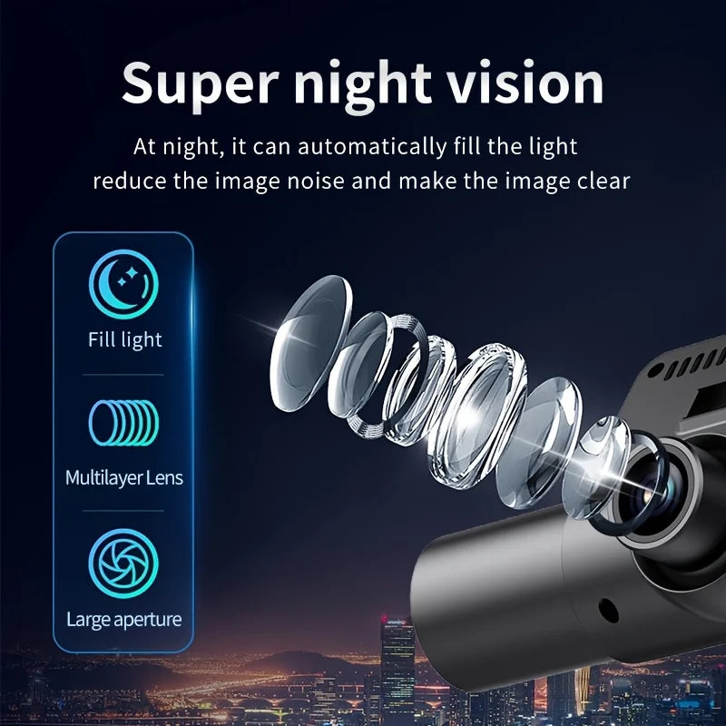 VAVUPO Car DVR Video Recorder 4 Channel Vehicle Camera 1080P  Driving Dash Cam Night Vision Loop Recording 24H Parking Monitor