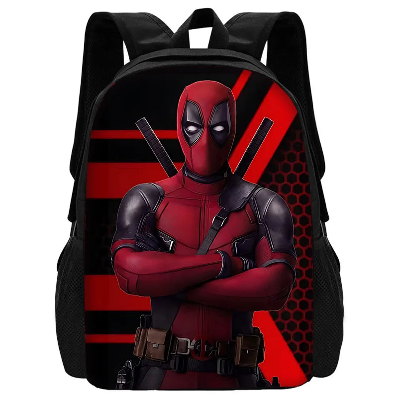Deadpool Hero Pack – Bold Cartoon Backpack Set for Kids Who Love Action!