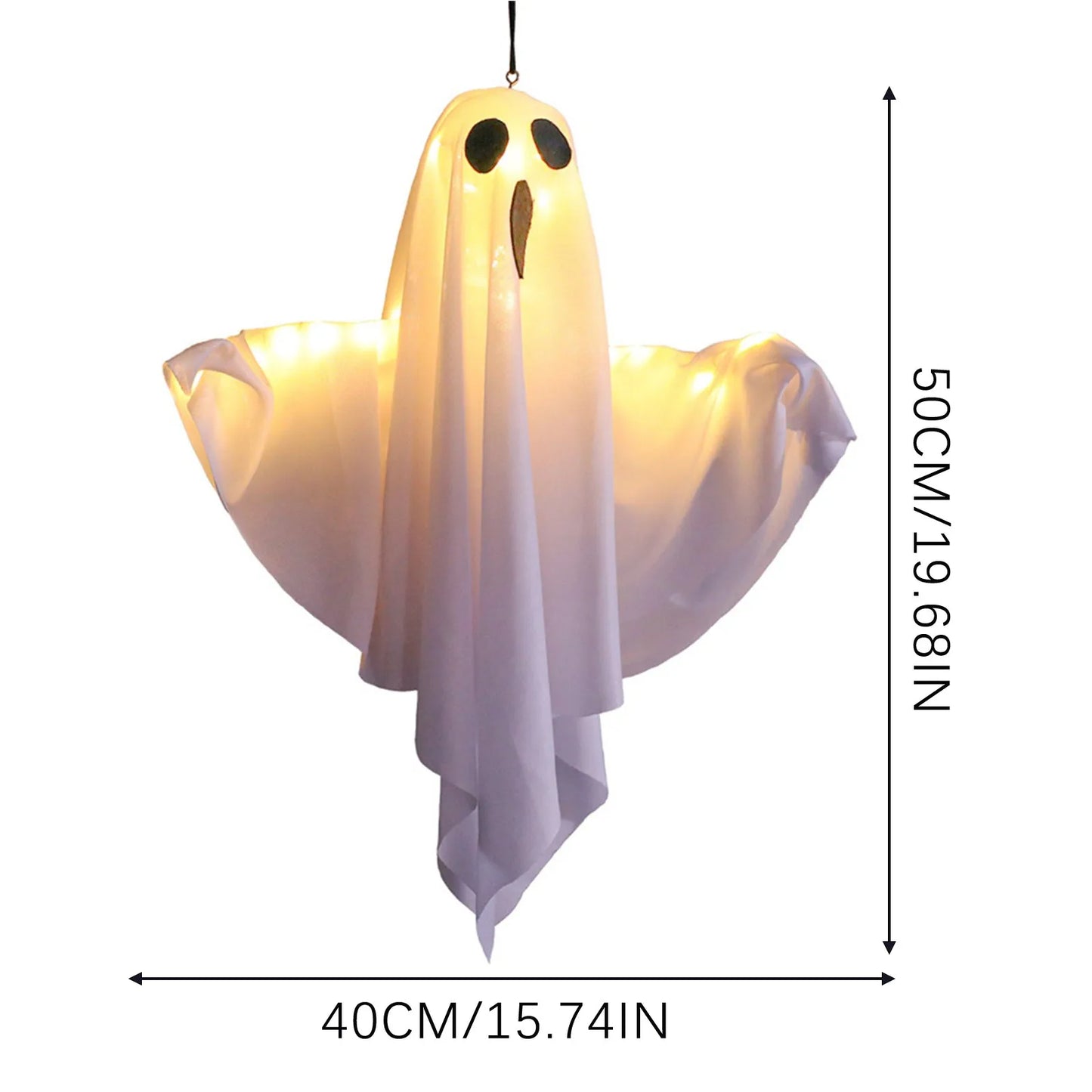 Halloween Terror Led Ghost Pendant Decor Props Home Courtyard Garden Store Haunted House Decorative Pendant