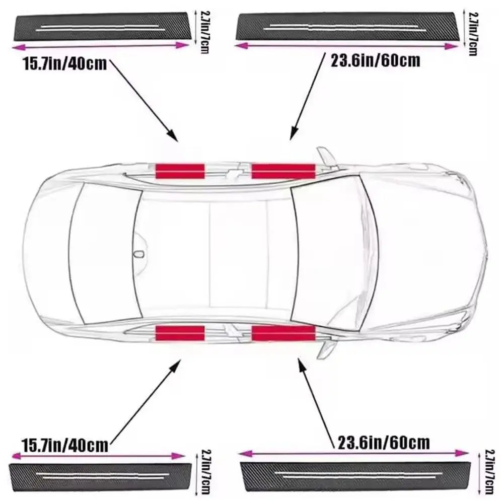 Universal Car Sill Shields – Style + Protection