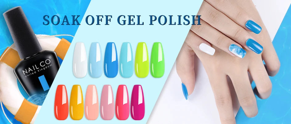 NAILCO Nail Art Dream Set – 6pcs Gel Lacquer for Bold, Glossy Looks