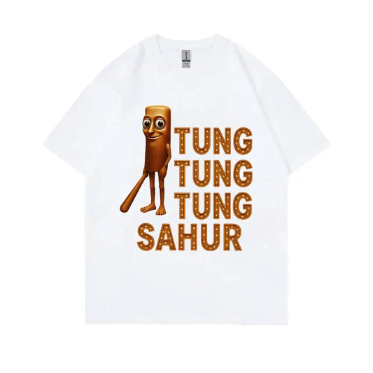 Italian Brainrot Funny Meme Graphic Tshirt Tung Tung Tung Sahur Baseball Bat T-shirt Men Women Casual Humor Soft Cotton T Shirts