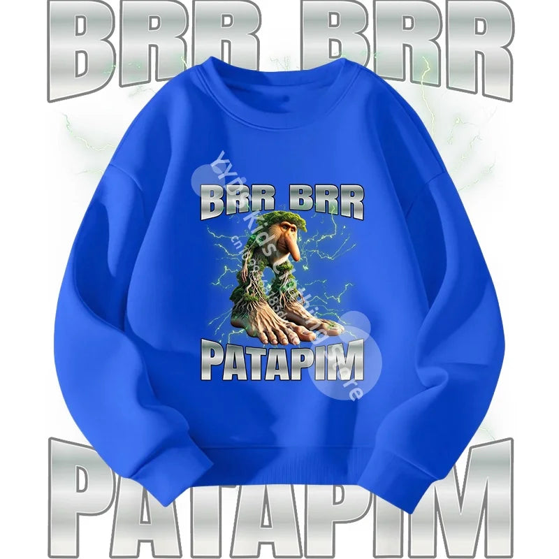 Italian Brainrot Graphic Sweatshirt Bombardiro Crocodilo Funny Meme Kids Clothes Italian Brainrot Fashion Children's Clothing