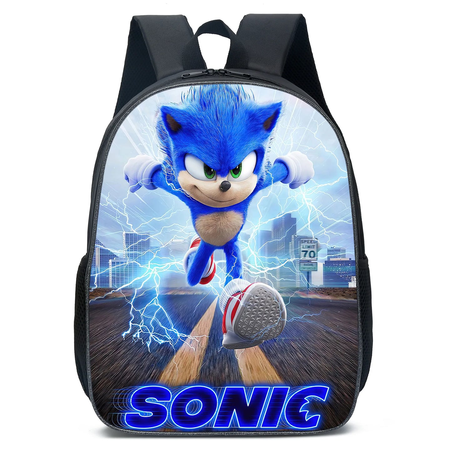 Sonic Speedster School Backpack – Anime Cartoon Schoolbag for Boys & Girls in Primary & Middle School