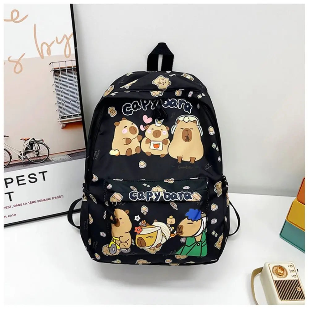 Capybara Breeze Backpack – Ultra-Light Cuteness for School & Play!