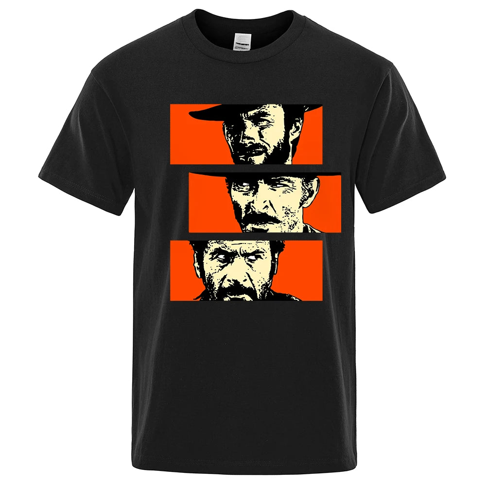 The Good, The Bad & The Stylish – Oversized Cowboy Tee for Classic Western Fans!