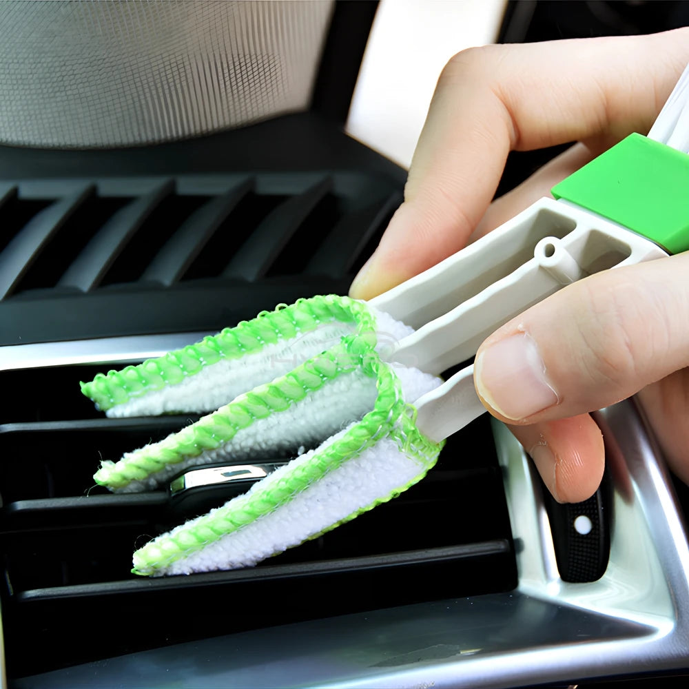 1Pcs Car Air Conditioner Vent Slit Cleaning Brushs grooves Dusting Blinds Keyboard Cleaning Dust Removal Tools Dual head brush