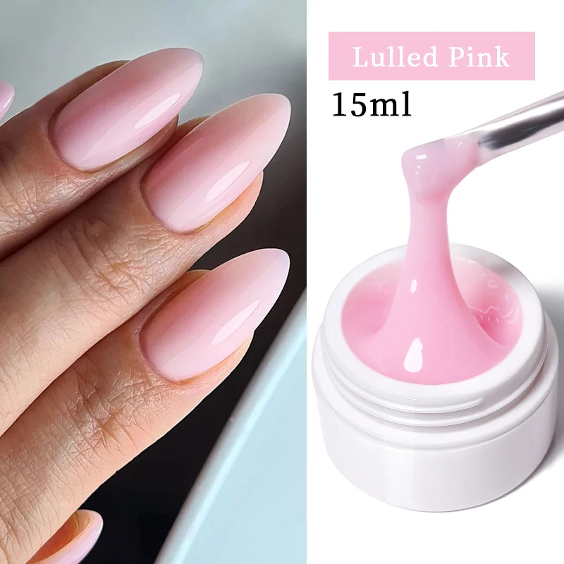 UR SUGAR Jelly Nail Extension Gel – Clear, Nude & Milky White Shades for Chic DIY Manicures