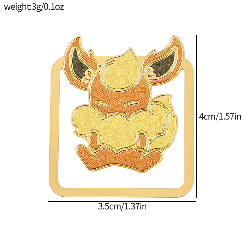 Cute Pokémon Bookmarks – 3D Cartoon Page Markers for Kids, Fans & Stationery Collectors