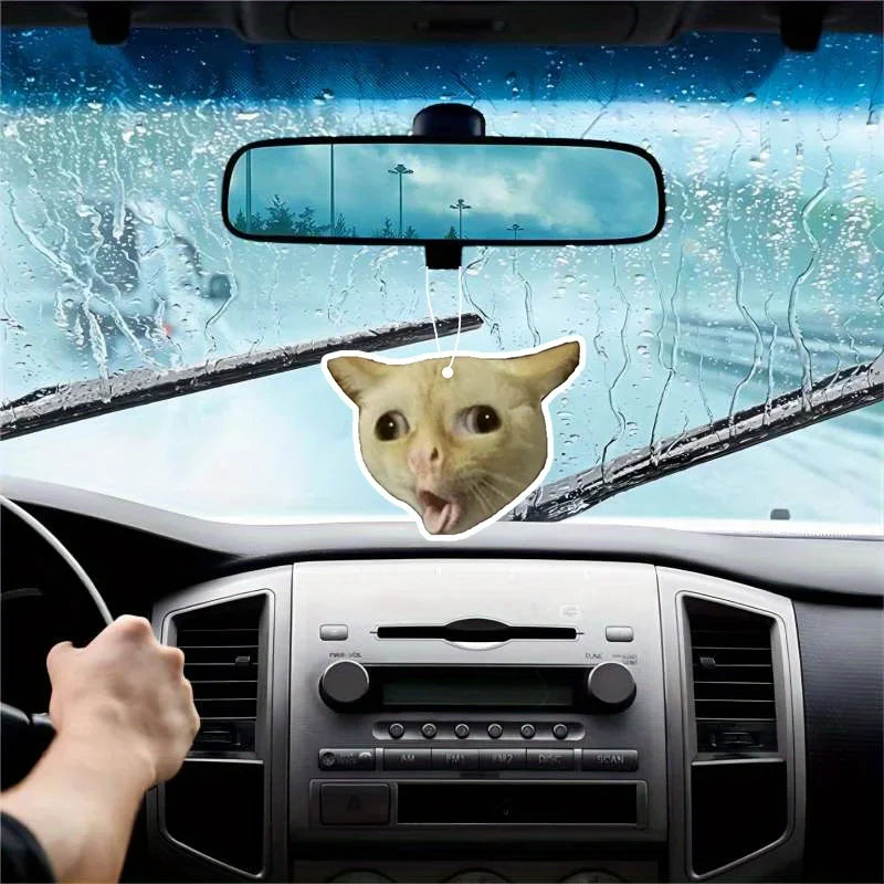 1Pc car air freshener, hanging air freshener, perfume mirror pendant, schoolbag pendant