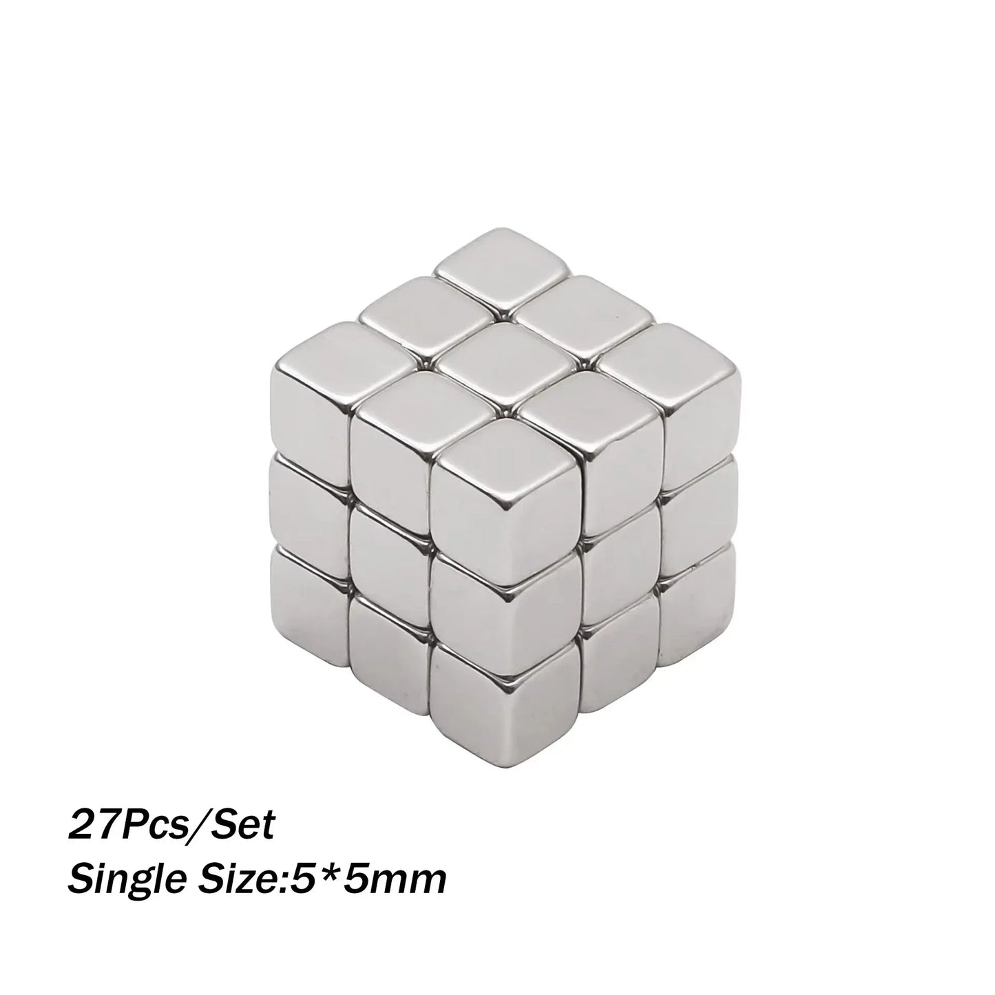27PCS Nail Art Magnet Kit – Cube, Chessboard & Starlight Tools for Cat Eye Gel Polish Effects