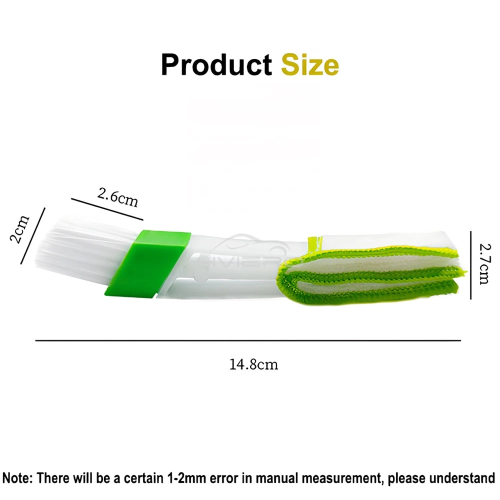 1Pcs Car Air Conditioner Vent Slit Cleaning Brushs grooves Dusting Blinds Keyboard Cleaning Dust Removal Tools Dual head brush