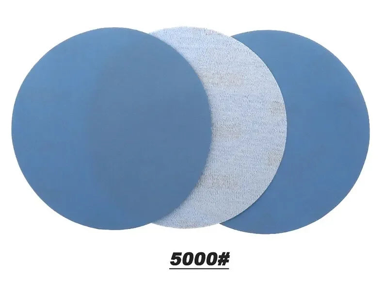 15 PCS Inches Grit 1000 2000 3000 4000 5000 Sanding Discs Hook Loop Sandpaper Round Disk