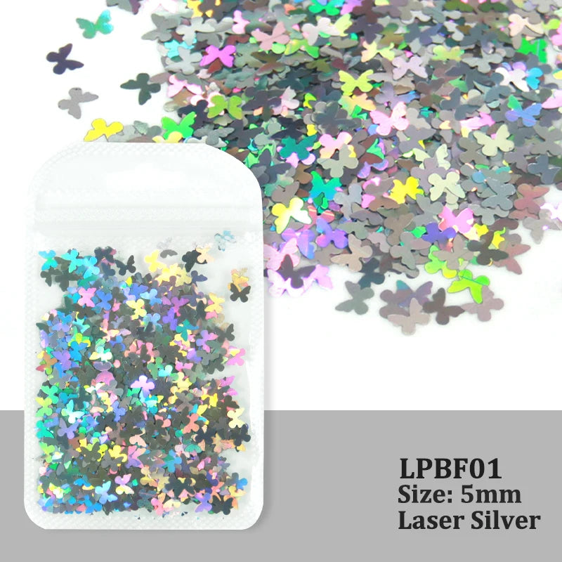 Starstruck Sparkle – Holographic Silver Nail Sequins for Viral DIY Looks
