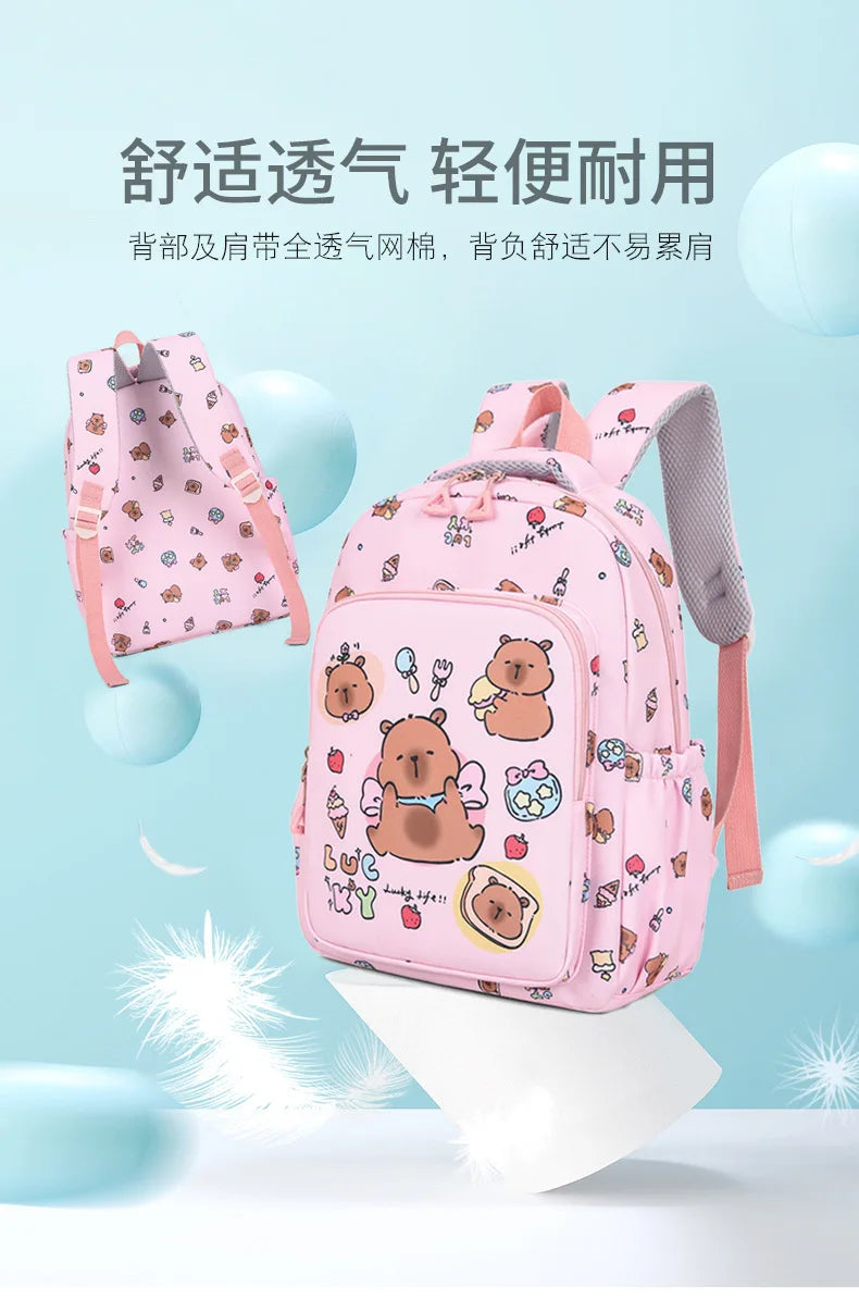 Capybara Cutie Backpack Set – Snuggle-Ready Style for Happy School Days!