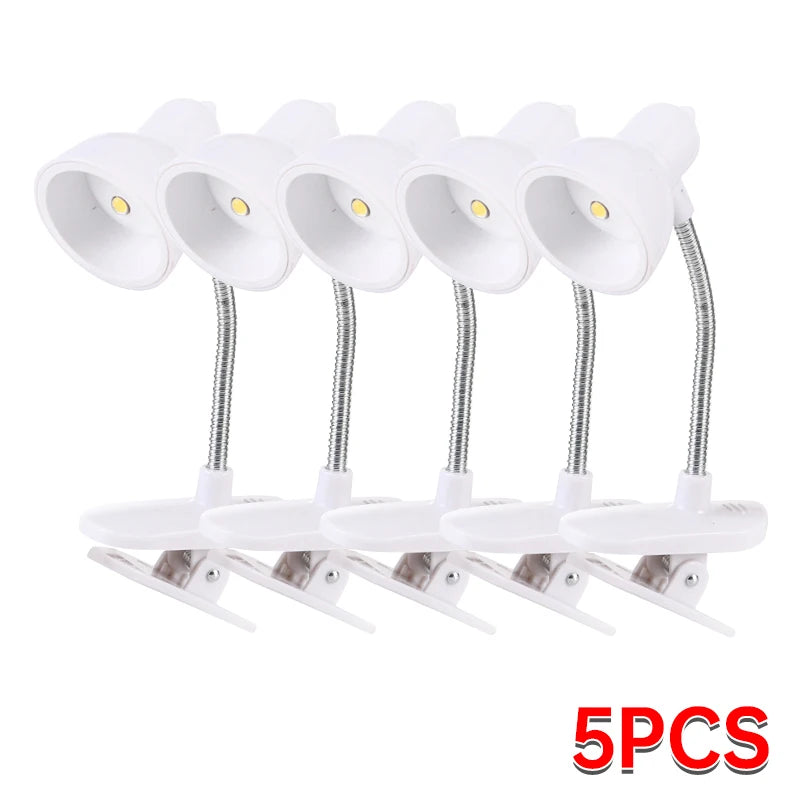 Mini Clip-On LED Reading Lamp – Eye-Friendly, Portable Light for Bed, Books & Desk
