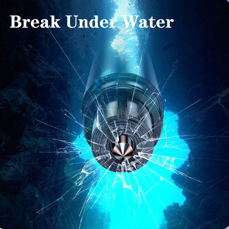 Car Safety Hammer Emergency Glass Breaker Seat Belt Cutter High Hardness Tungsten Steel 2 in 1 Rescue Tool Auto Accessories