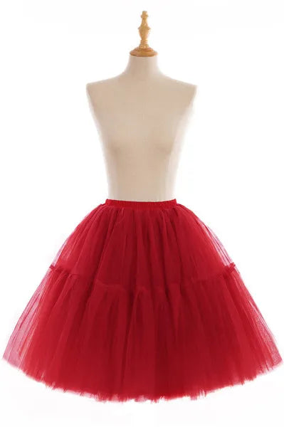 MisShow Women Tutu Short Skirt High Waist Mesh Soft Tulle Skirt Puffy Pettiskirt Prom Ball Gown Party Dance Tutu Dress