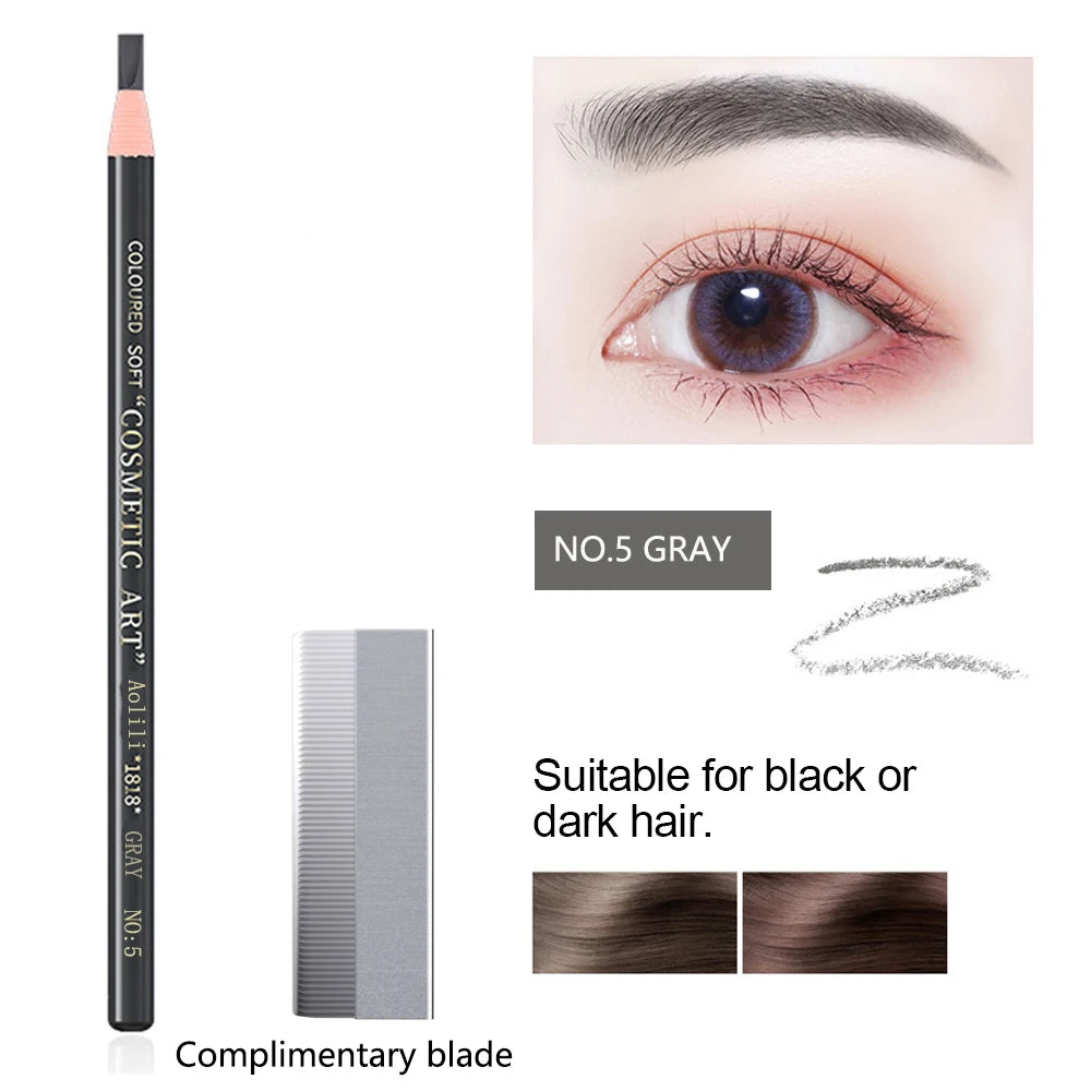 Tear Off Pull Line Eyebrow Pencil, Not Sharpen Need Eyebrow Pencil, Natural Color Rendering, Sweat Proof And Smudge Proof Eyebro
