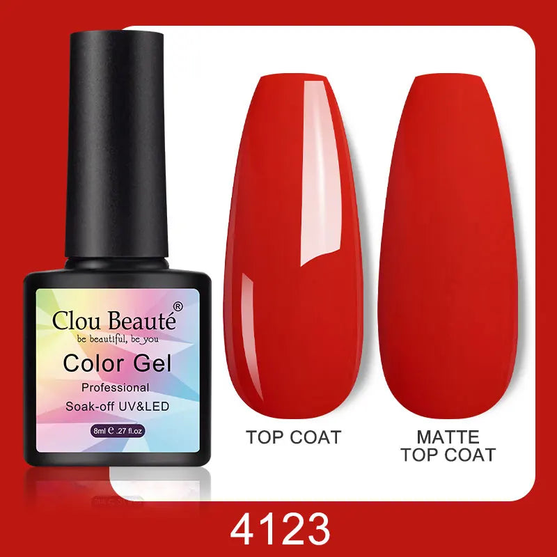 Clou Beaute Color Pop – 8ml Gel Varnish for Bold, Long-Lasting Nail Art (UV/LED Cure)