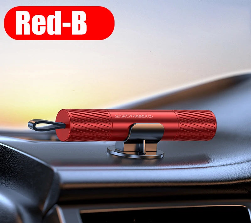 Car Safety Hammer Emergency Glass Breaker Seat Belt Cutter High Hardness Tungsten Steel 2 in 1 Rescue Tool Auto Accessories