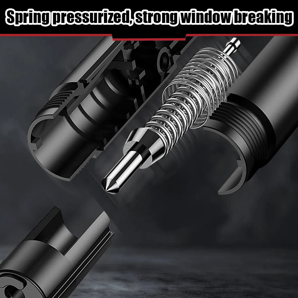 Car Safety Hammer Emergency Glass Breaker Seat Belt Cutter High Hardness Tungsten Steel 2 in 1 Rescue Tool Auto Accessories