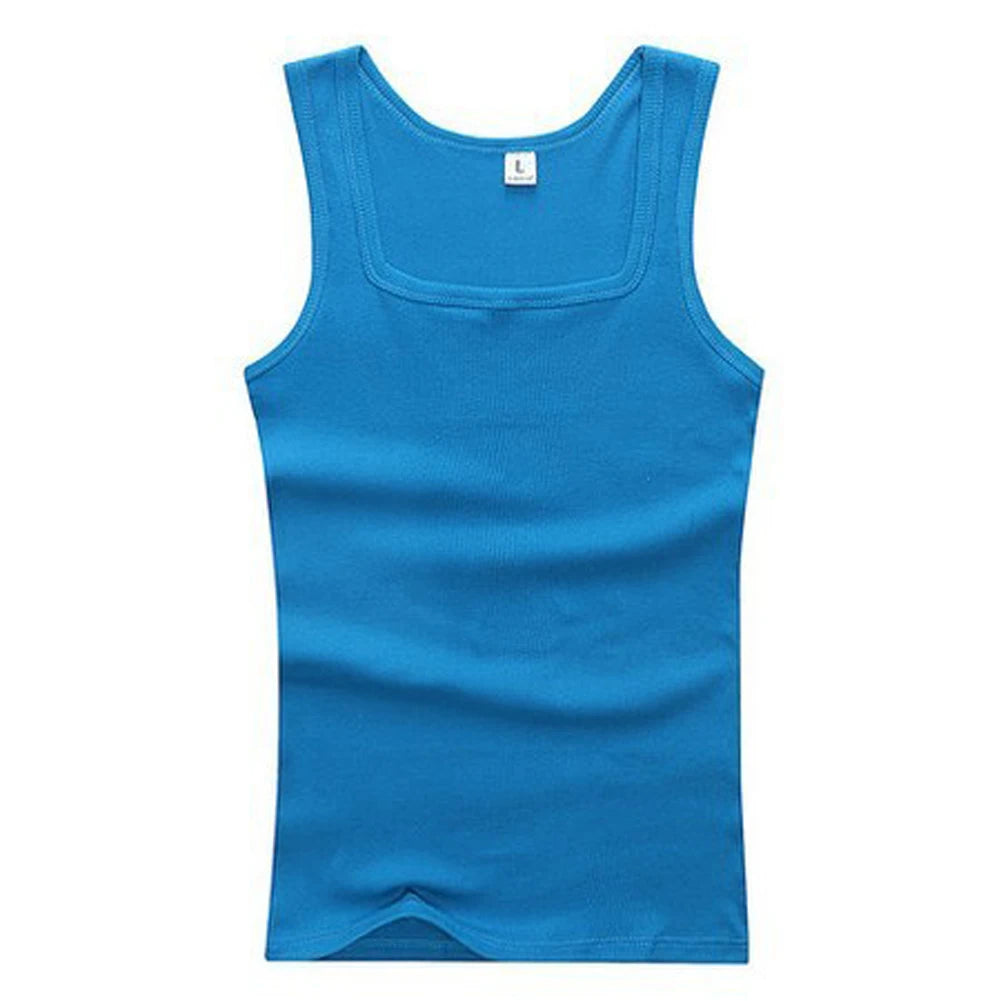 2024 Hot Black White Sleeveless Fitness T-shirts Men Clothing Tank Tops Casual Bodybuilding Vest Male Top Cotton Plus Size Vests