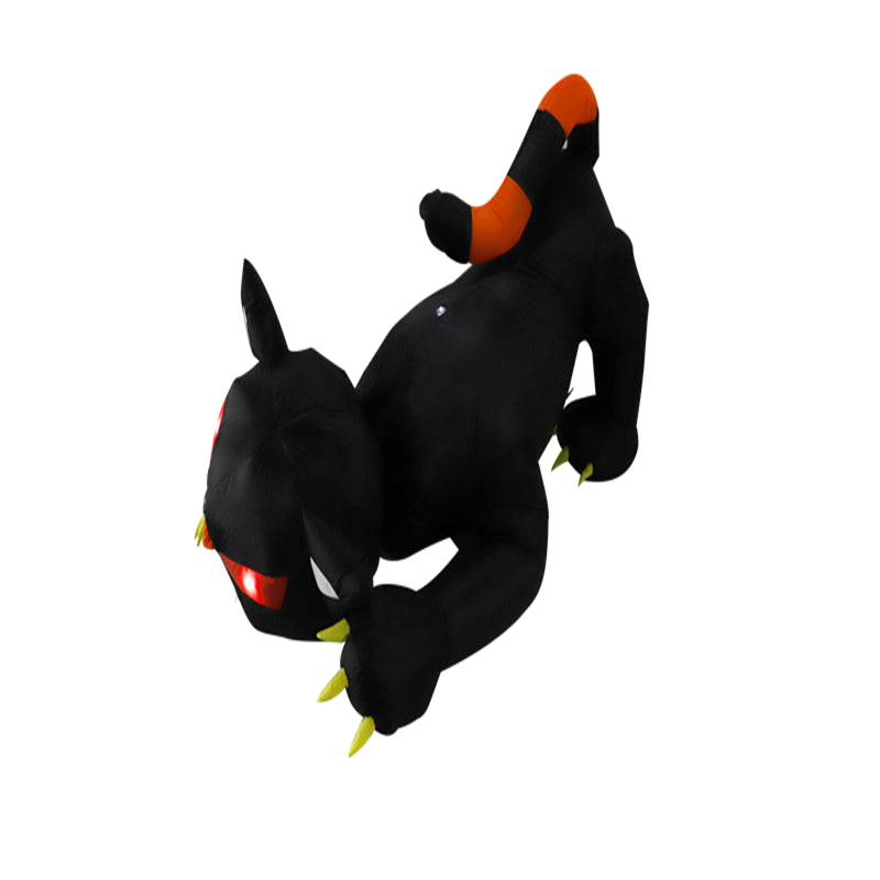 Halloween 1.8M Black Cat Shakes Head Ghost Festival Built-in LED Lights Up Inflatable Gas Mold Christmas Garden Decor Ornament
