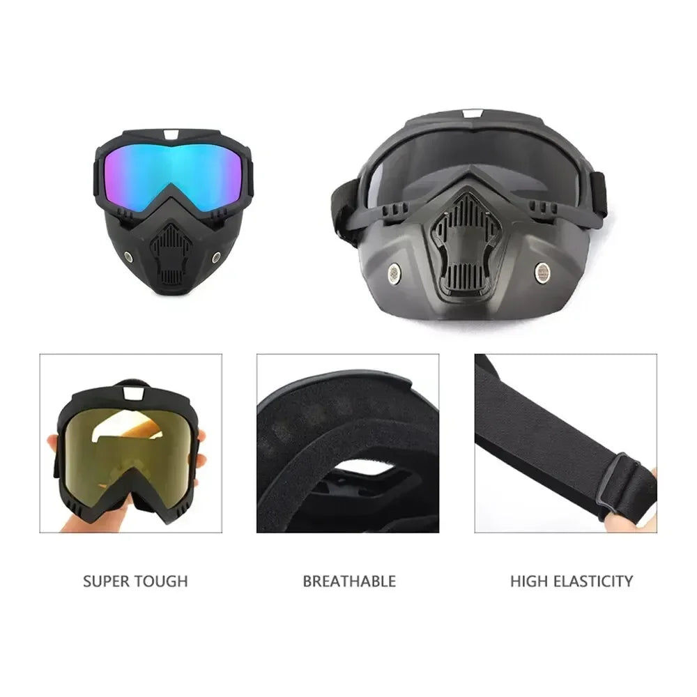 BSDDP Manufacturers Selling Retro Harley Mask Goggles for Off-road Motorcycle Goggles Outdoor Riding Goggles