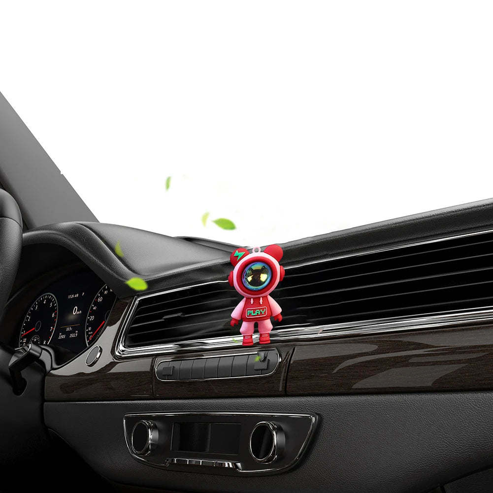Car Air Freshener Cartoon Astronaut Air Outlet Cute Car Aroma Diffuser Funny Car Air Freshener Ornament Car Air Vent Accessories