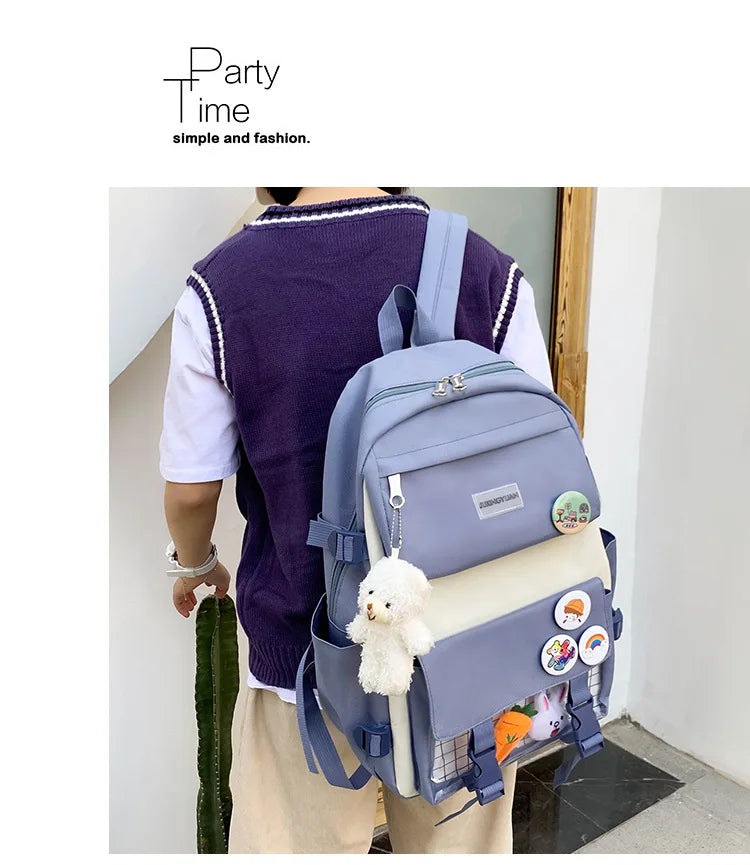 Mega School Backpack Set – Bold, Roomy & Class-Ready!