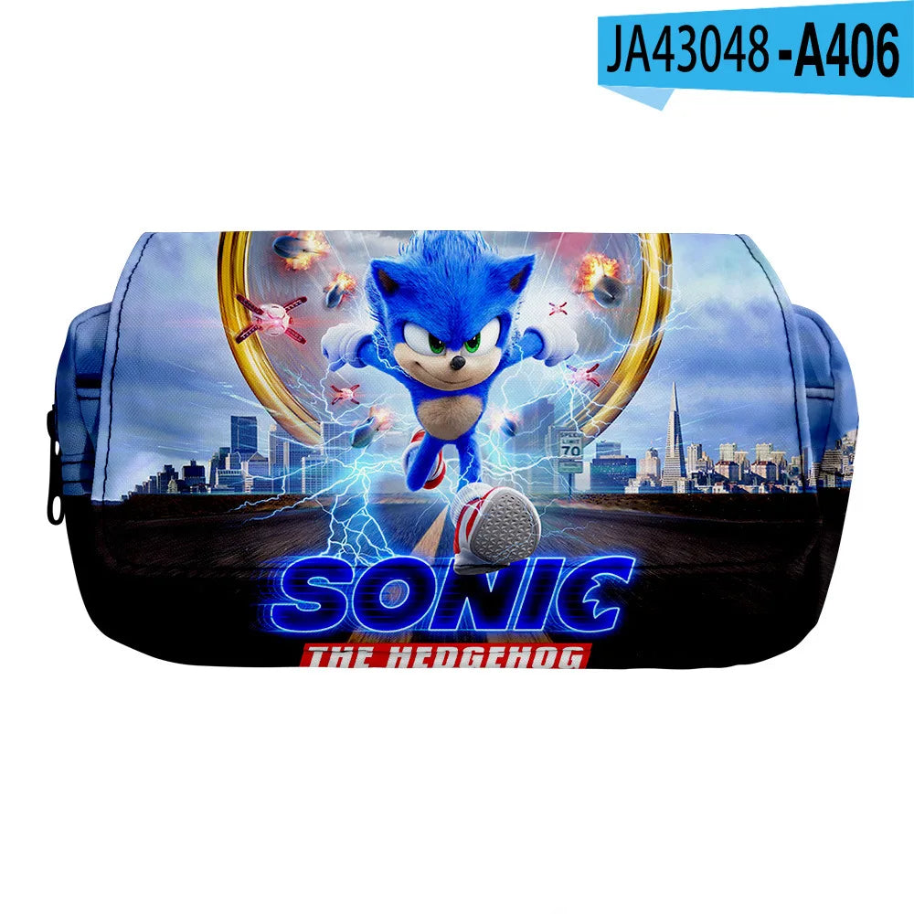 Sonic Speedster School Backpack – Anime Cartoon Schoolbag for Boys & Girls in Primary & Middle School
