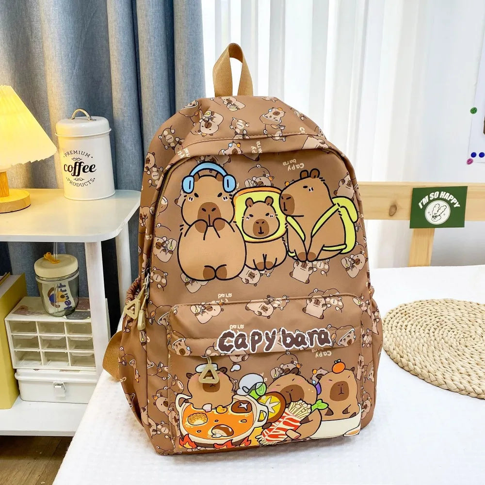 Capybara Breeze Backpack – Ultra-Light Cuteness for School & Play!