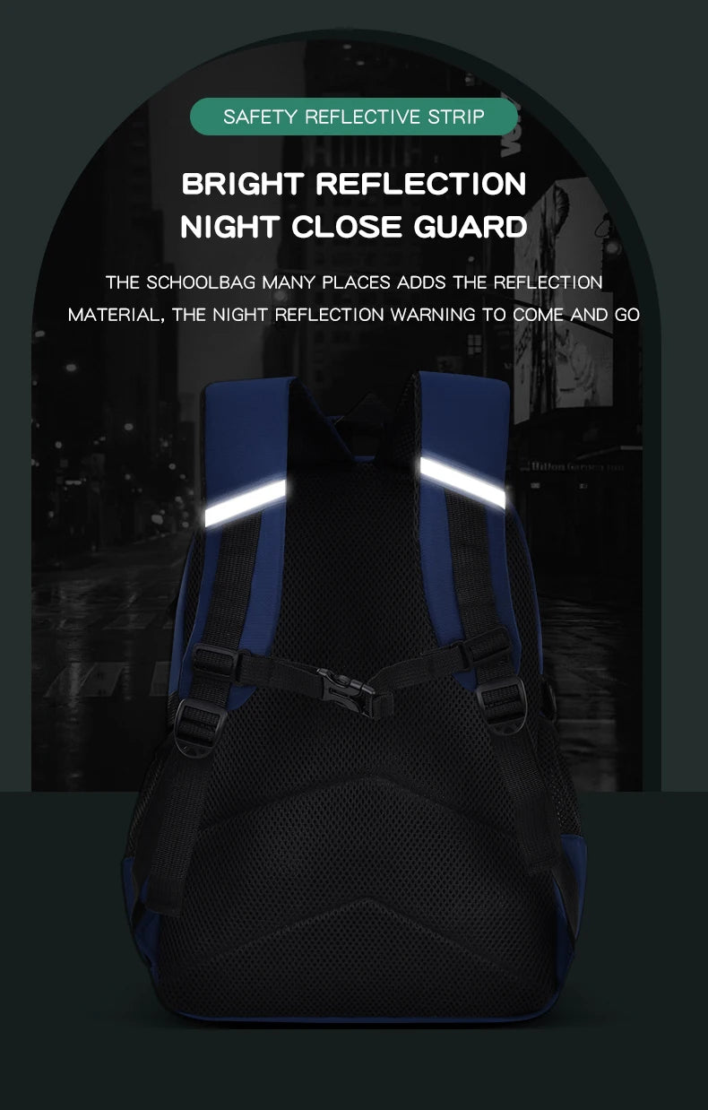 AstroPack School Backpack – Waterproof Laptop Bag for Boys Ages 6–12, Grades 1–6