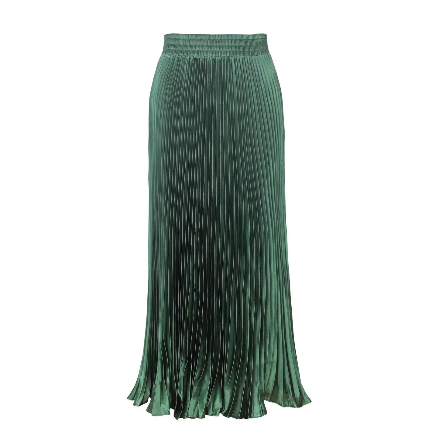 Elegant Satin Fishtail Long Skirts Evening Party Wear Faldas Vintage Pleated Skirt Women Harajuku Fashion Clothes Saias Jupe