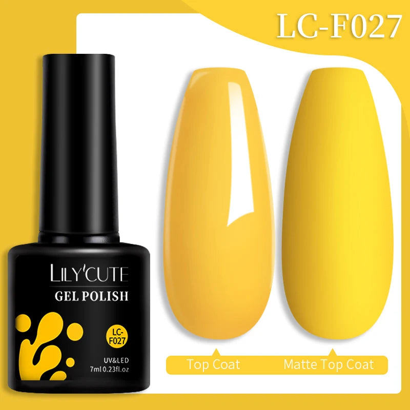 LILYCUTE Color Explosion – 184 Shades of Long-Lasting Gel Polish with Red Glitter Magic