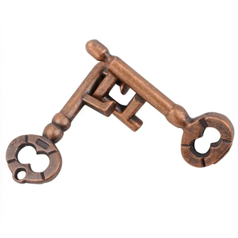 Classic Intelligent Lock Toy Brain Tester Development Alloy Key Ring Puzzle Game Children's Kid IQ Thinking Test Key Puzzle Toys