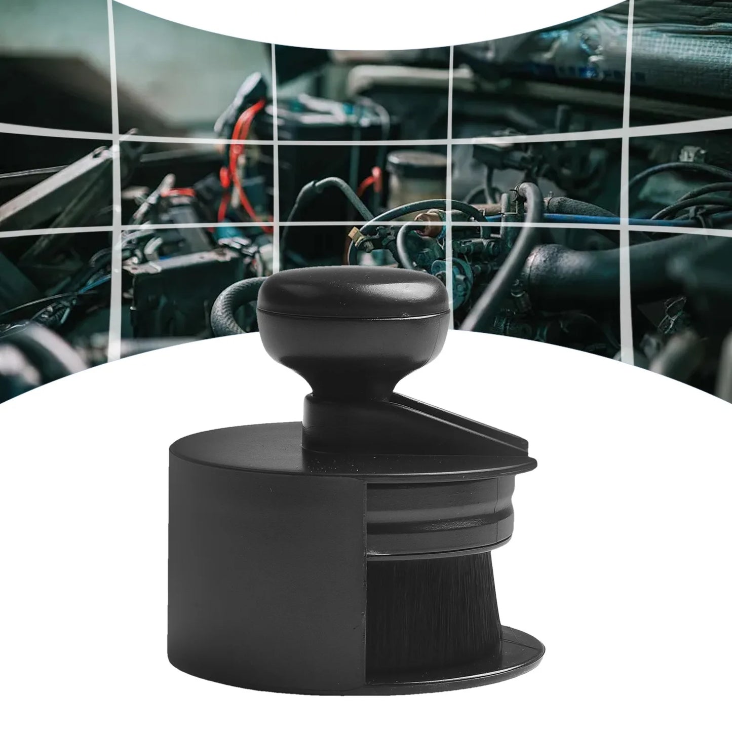 Car Tire Shine Applicator Tire Shine Brush With Stand For Auto Detailing Cleaner Car Wash Brush Wheel Tire Brush 1pcs