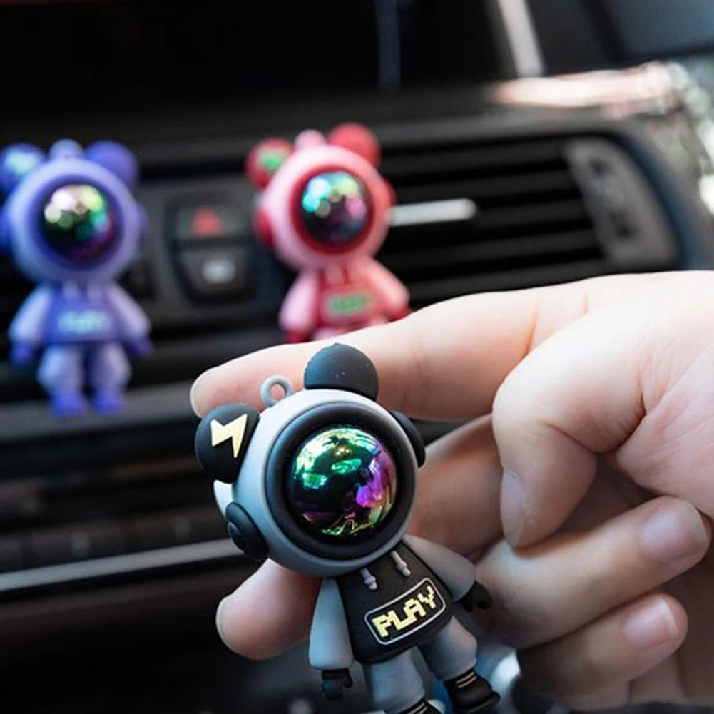 Car Air Freshener Cartoon Astronaut Air Outlet Cute Car Aroma Diffuser Funny Car Air Freshener Ornament Car Air Vent Accessories