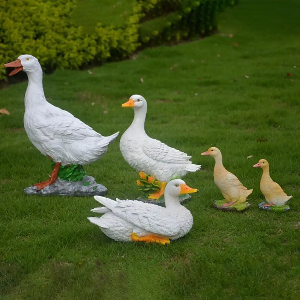 Creative 1 pcs Simulation Duck Duck Statue Large For Outdoor Garden Decor Duck Model Resin Crafts Park Landscape