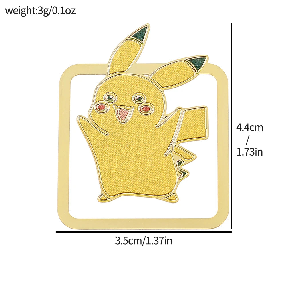 Cute Pokémon Bookmarks – 3D Cartoon Page Markers for Kids, Fans & Stationery Collectors