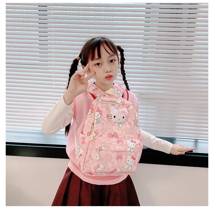 Sanrio Star Squad Backpack – Hello Kitty, Kuromi & Cinnamoroll Cutie Carry for Kids & College!
